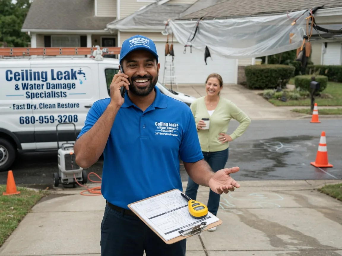 Ceiling Leak Cleanup Rushford, NY FAQs